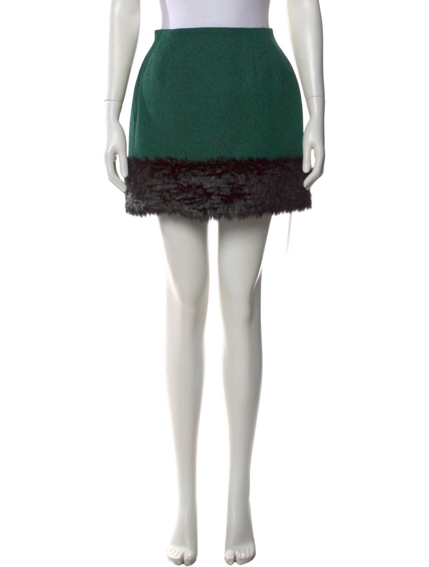 MSGM Colorblock Pattern Mini Skirt