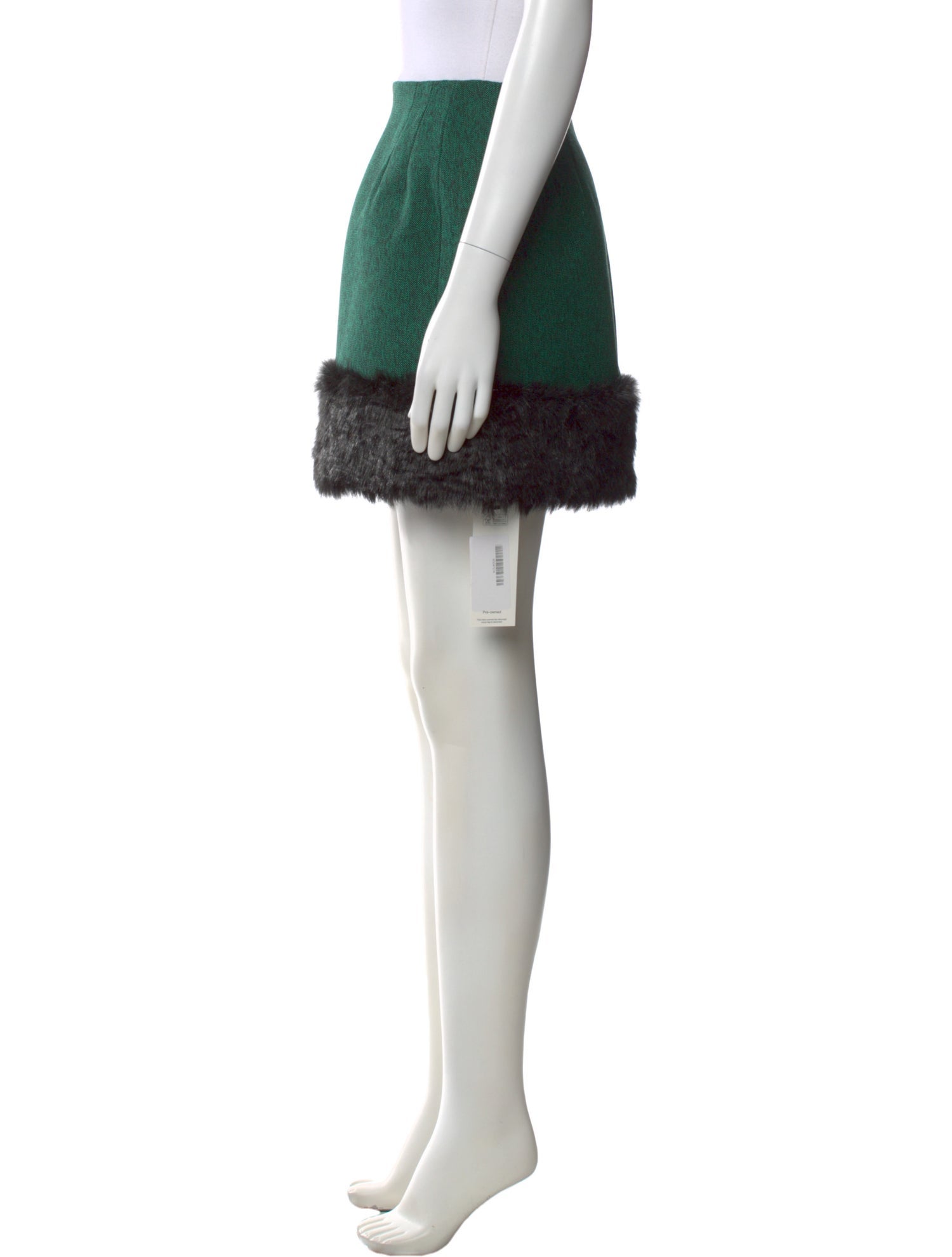 MSGM Colorblock Pattern Mini Skirt