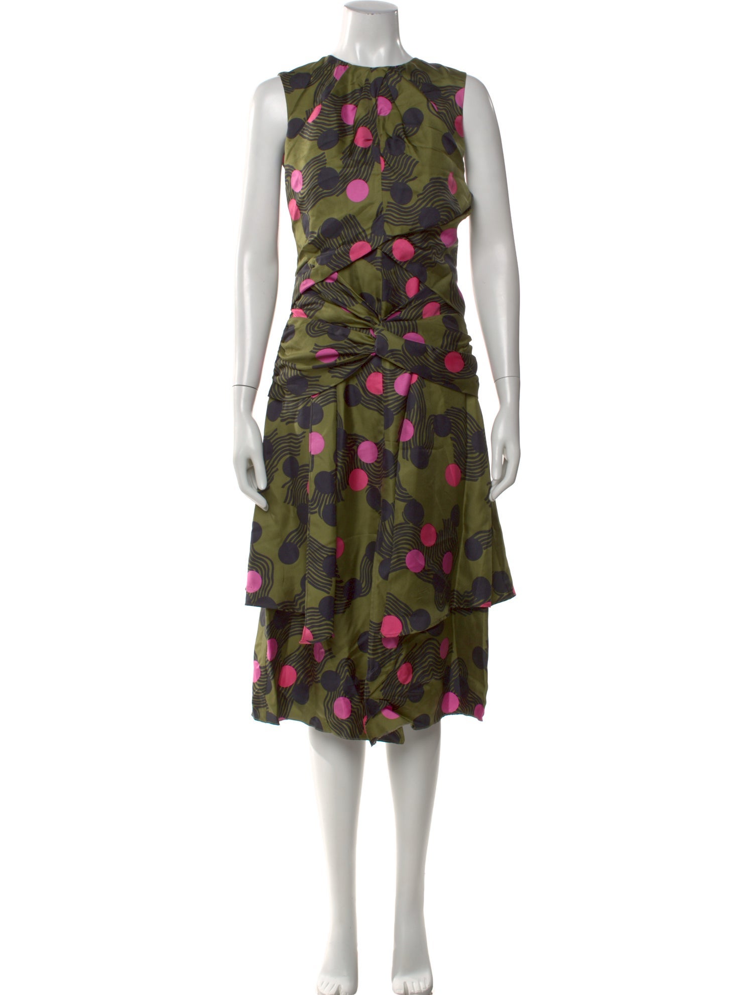 MSGM Silk Long Dress
