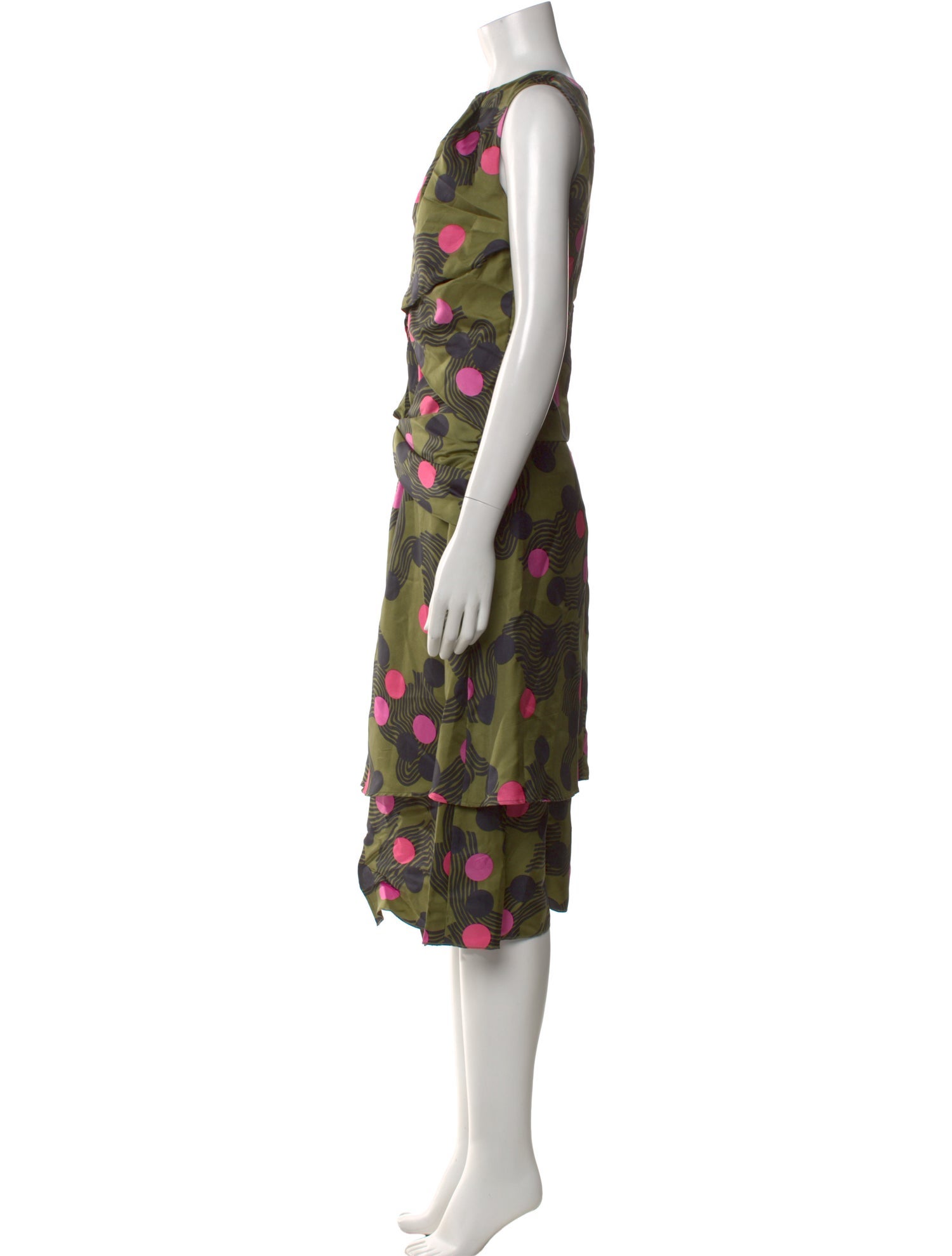 MSGM Silk Long Dress