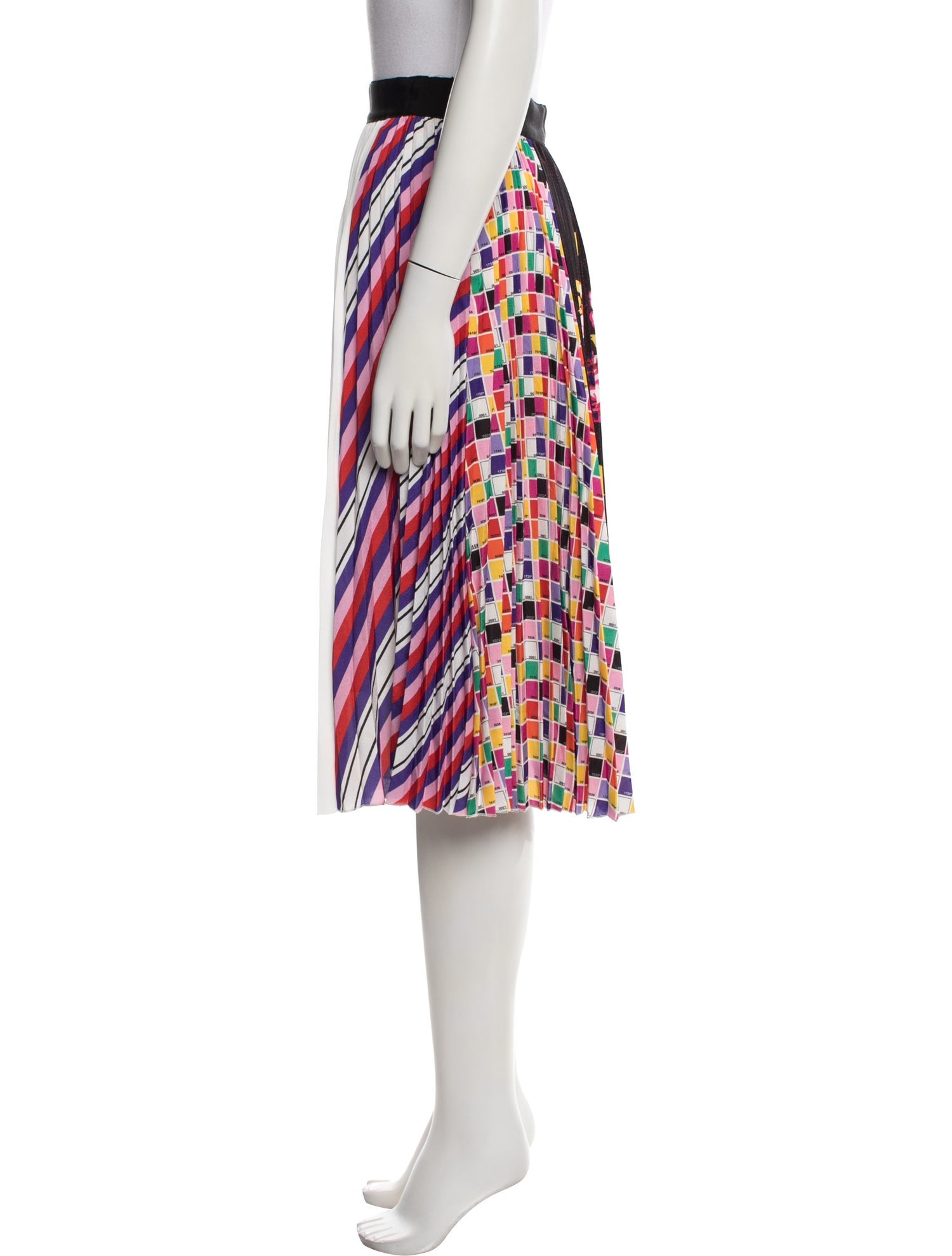MSGM Printed Knee-Length Skirt