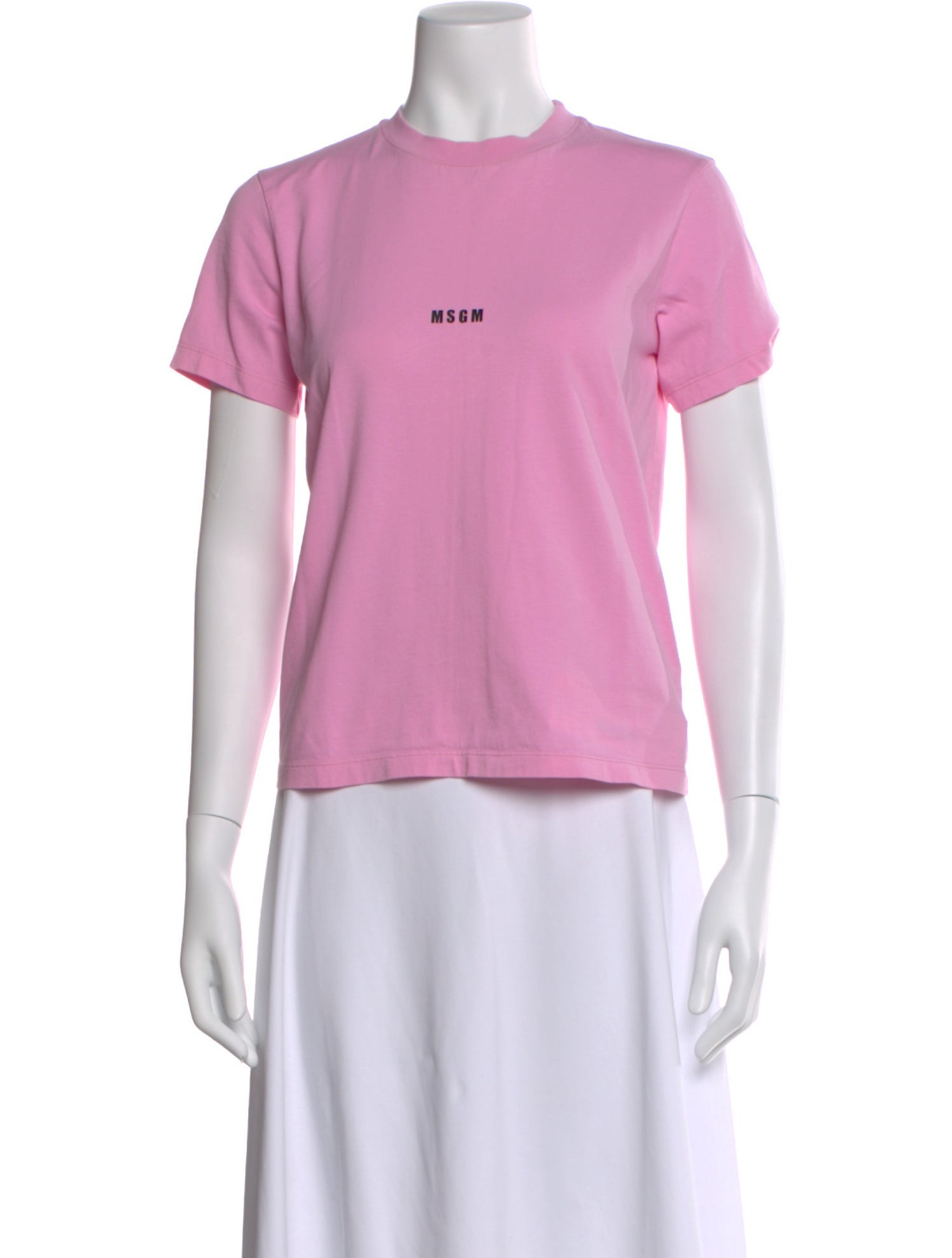 MSGM Graphic Print Crew Neck T-Shirt