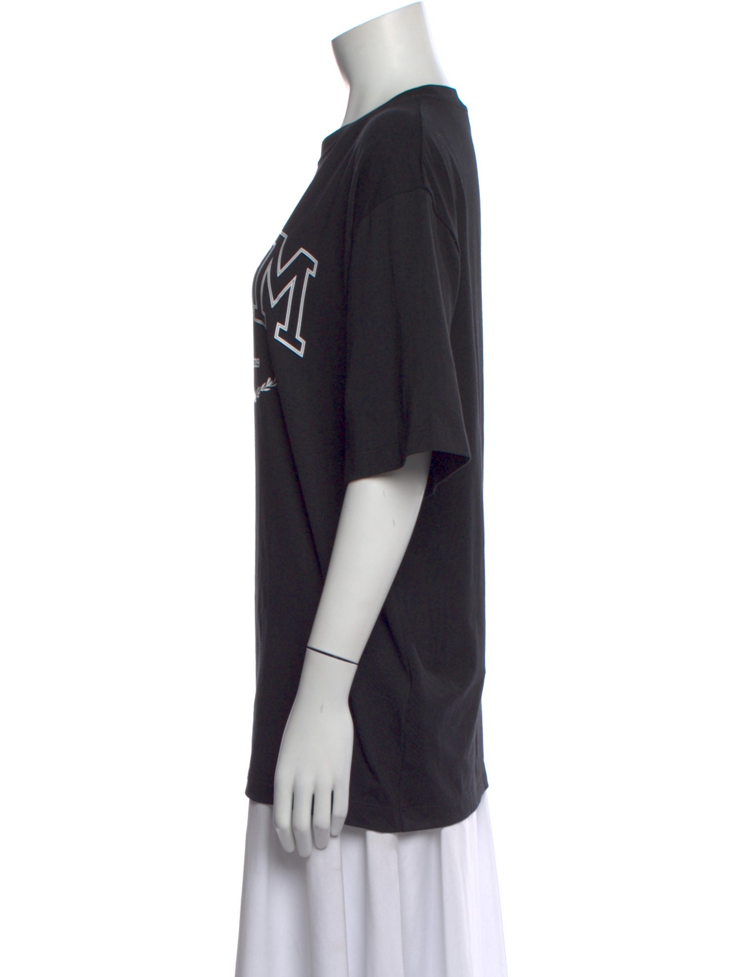 MSGM Graphic Print Crew Neck T-Shirt