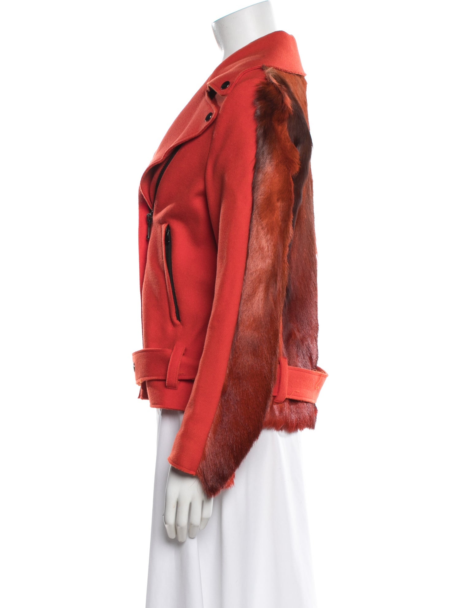 MSGM Virgin Wool Biker Jacket