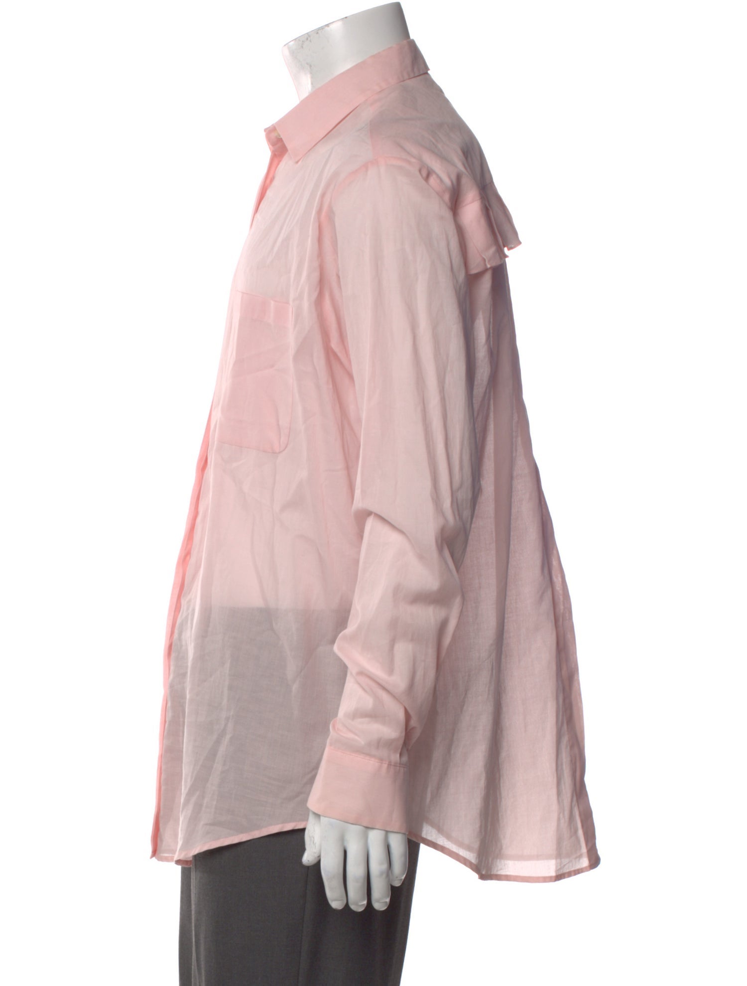 MSGM Long Sleeve Tuxedo Shirt