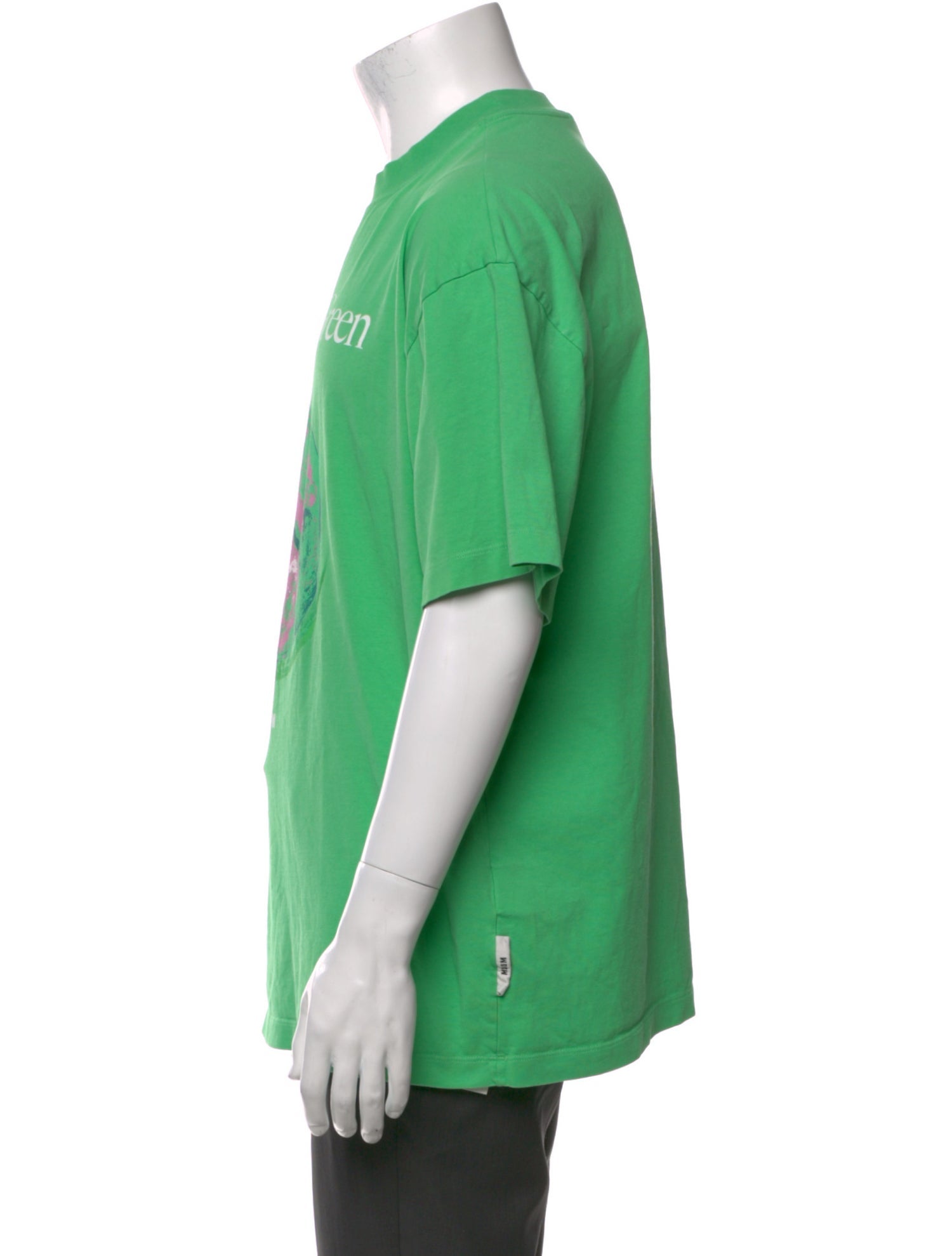 MSGM Graphic Print V-Neck T-Shirt