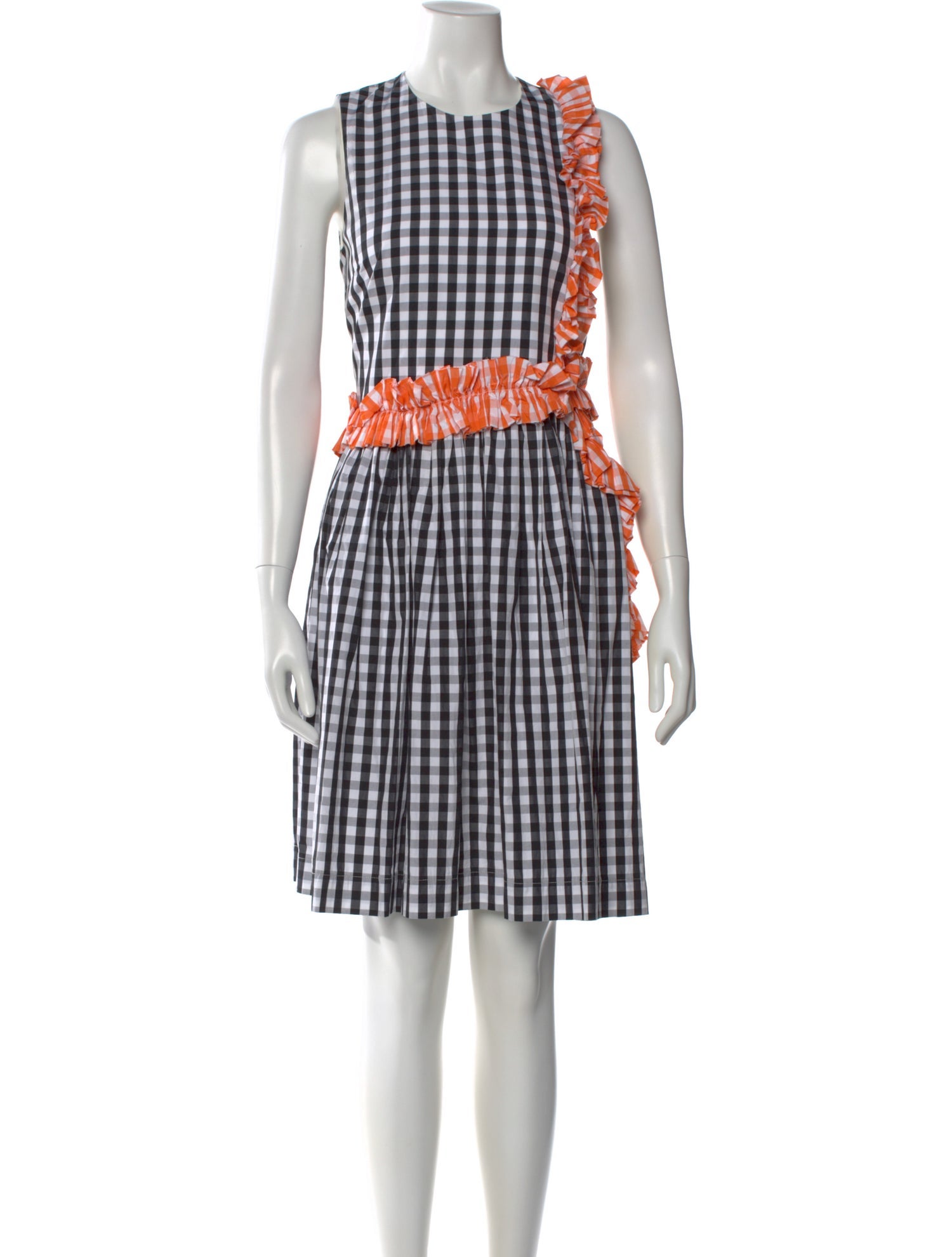 MSGM Plaid Print Mini Dress
