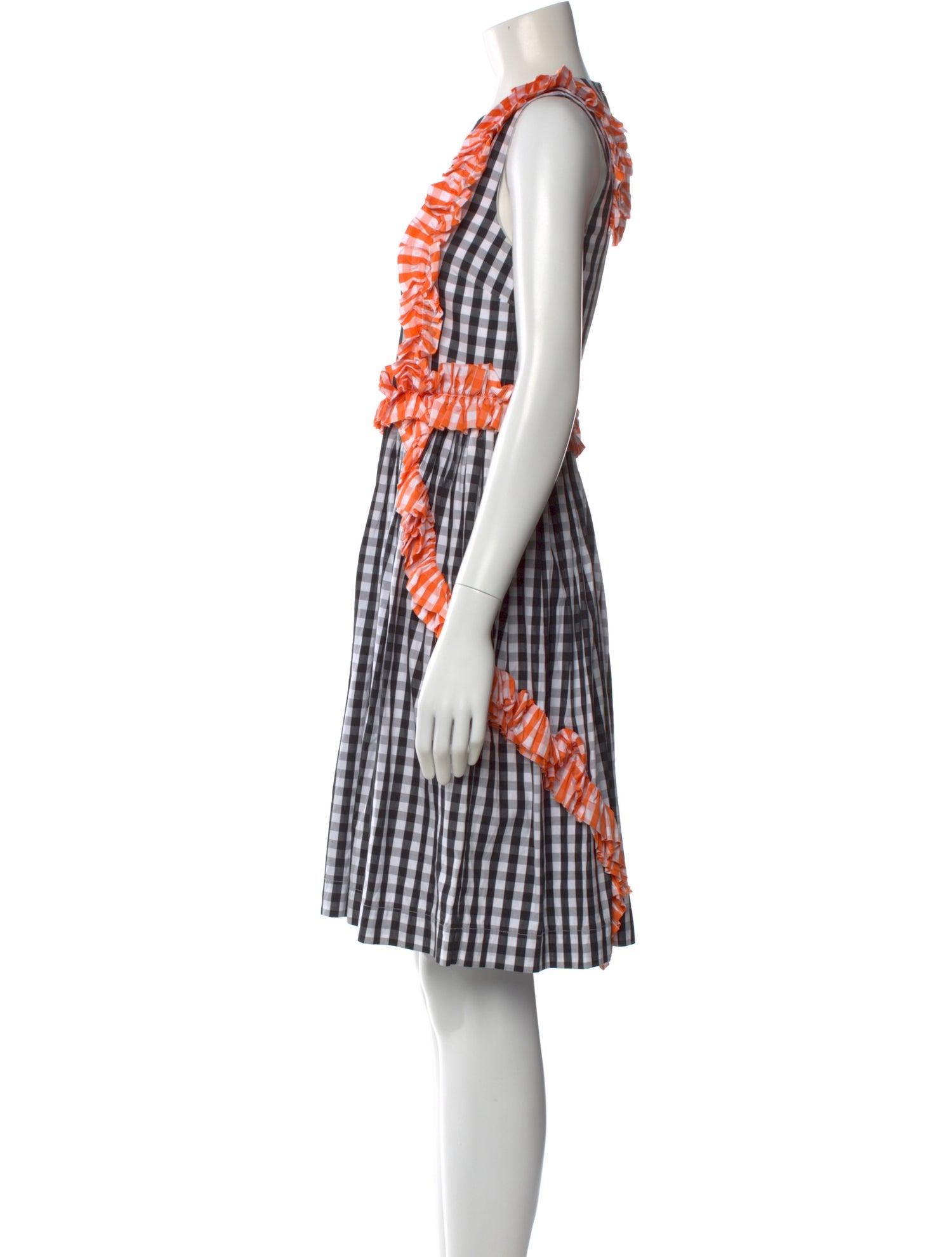 MSGM Plaid Print Mini Dress