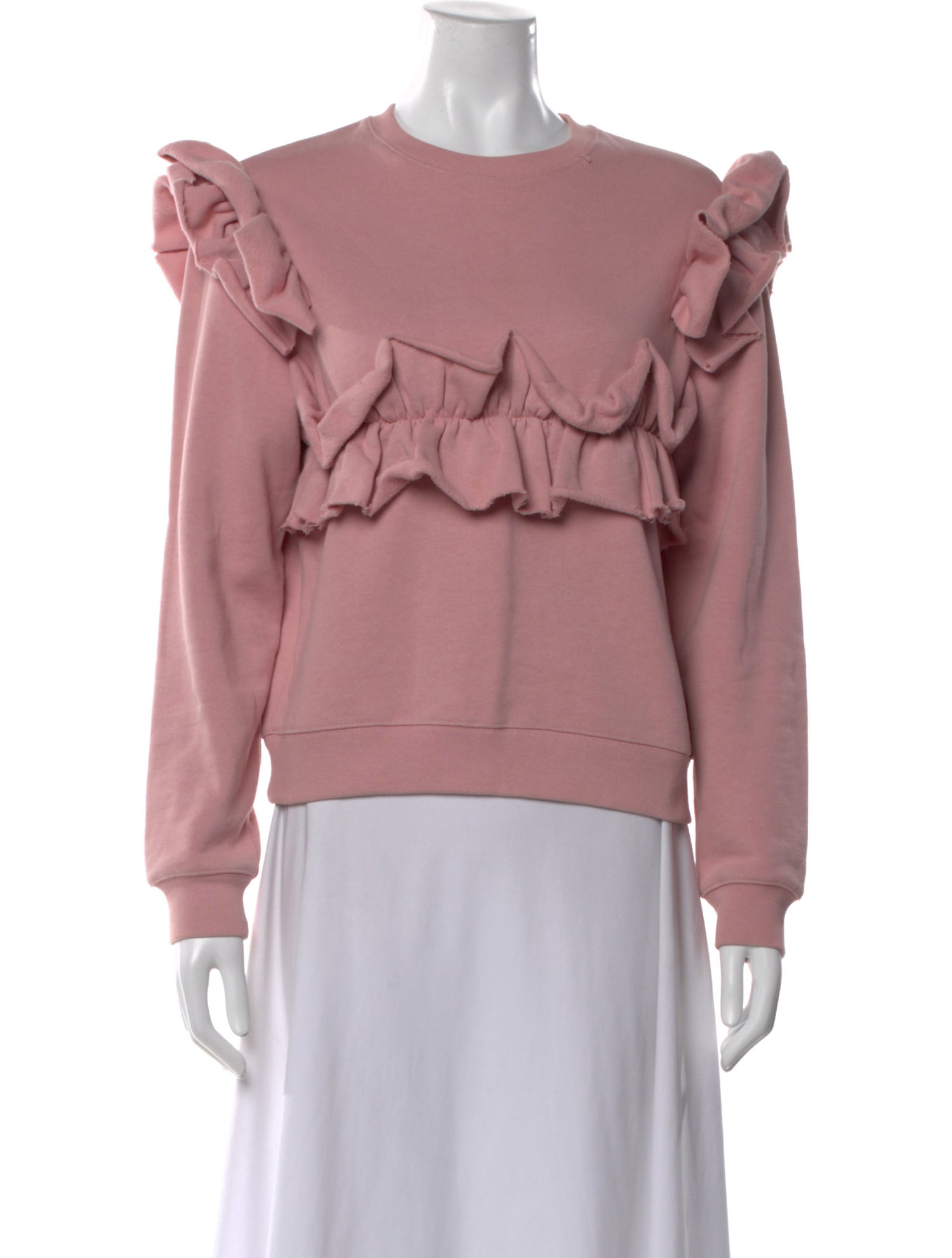 MSGM Crew Neck Long Sleeve Sweatshirt