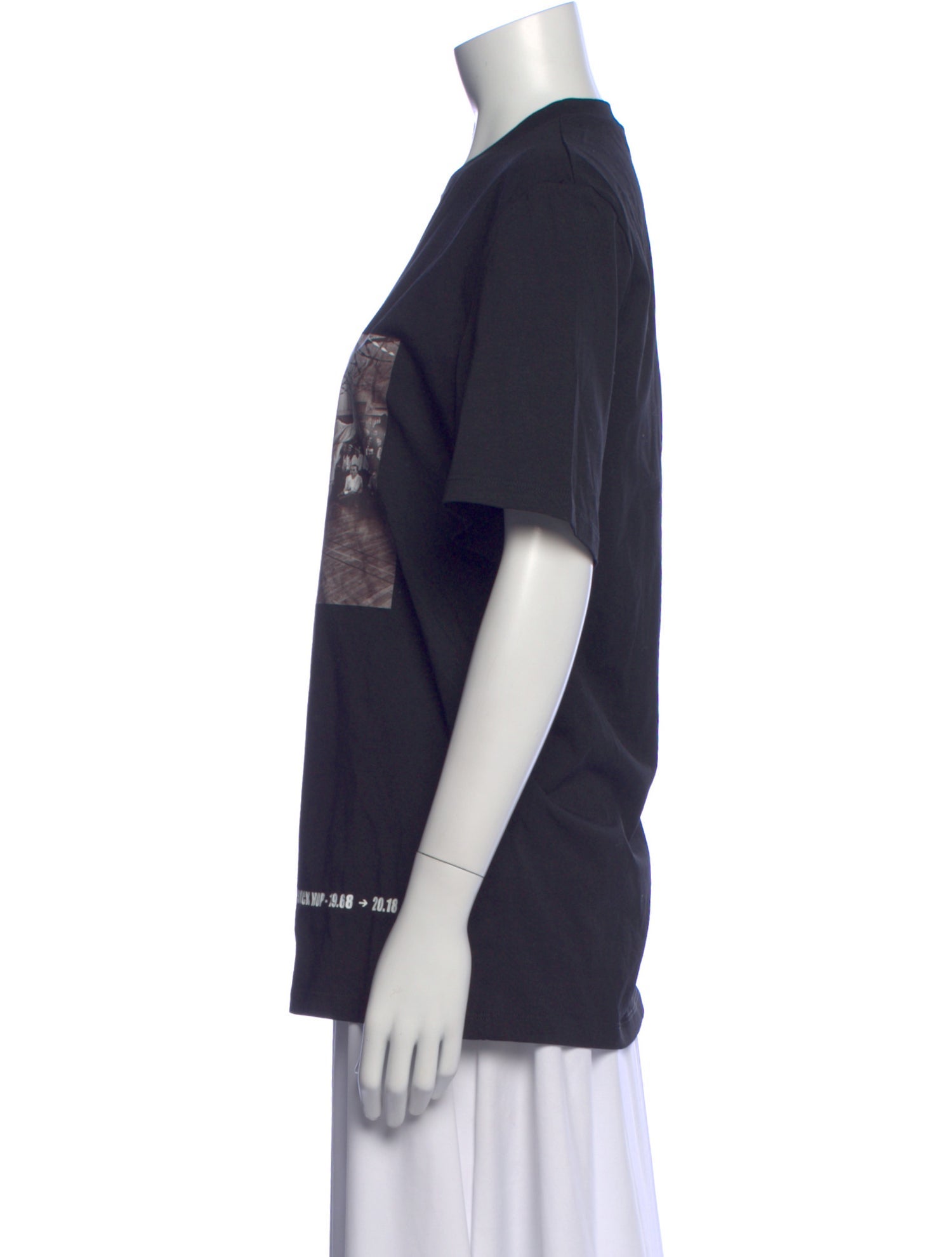 MSGM Graphic Print Crew Neck T-Shirt