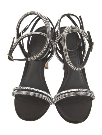 3JUIN Satin Printed Sandals