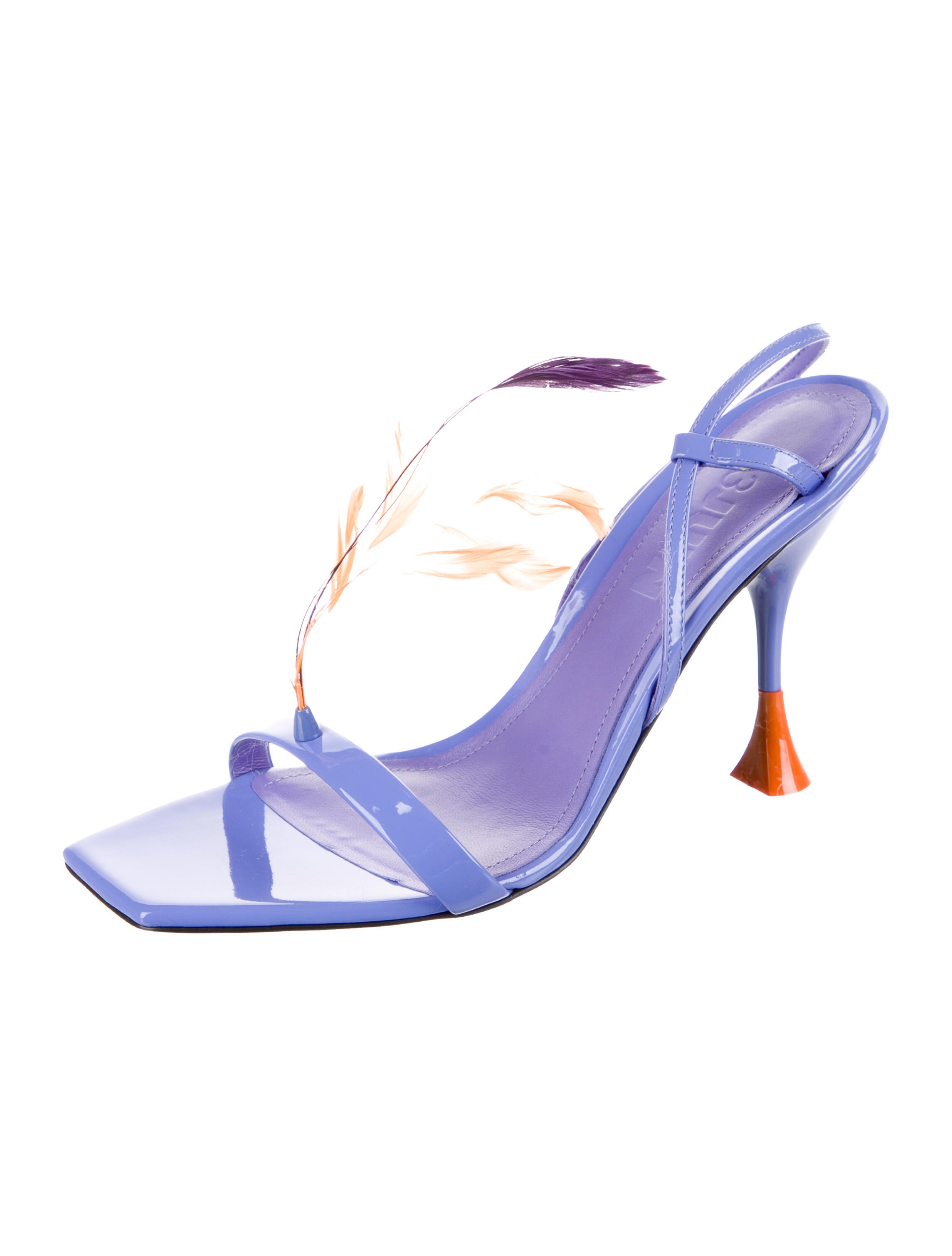 3JUIN Patent Leather Slingback Sandals