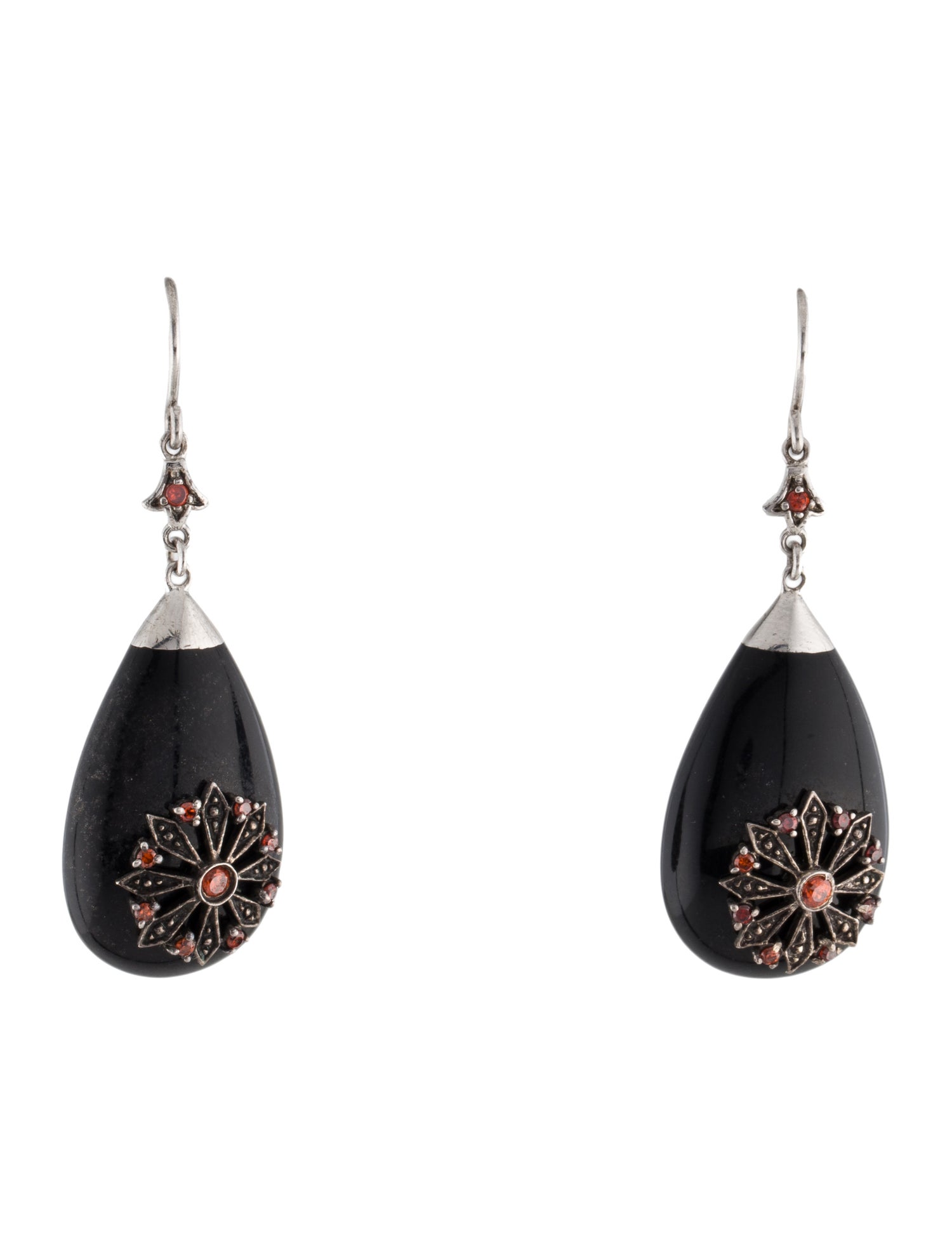 Miriam Salat Resin & Crystal Starburst Drop Earrings