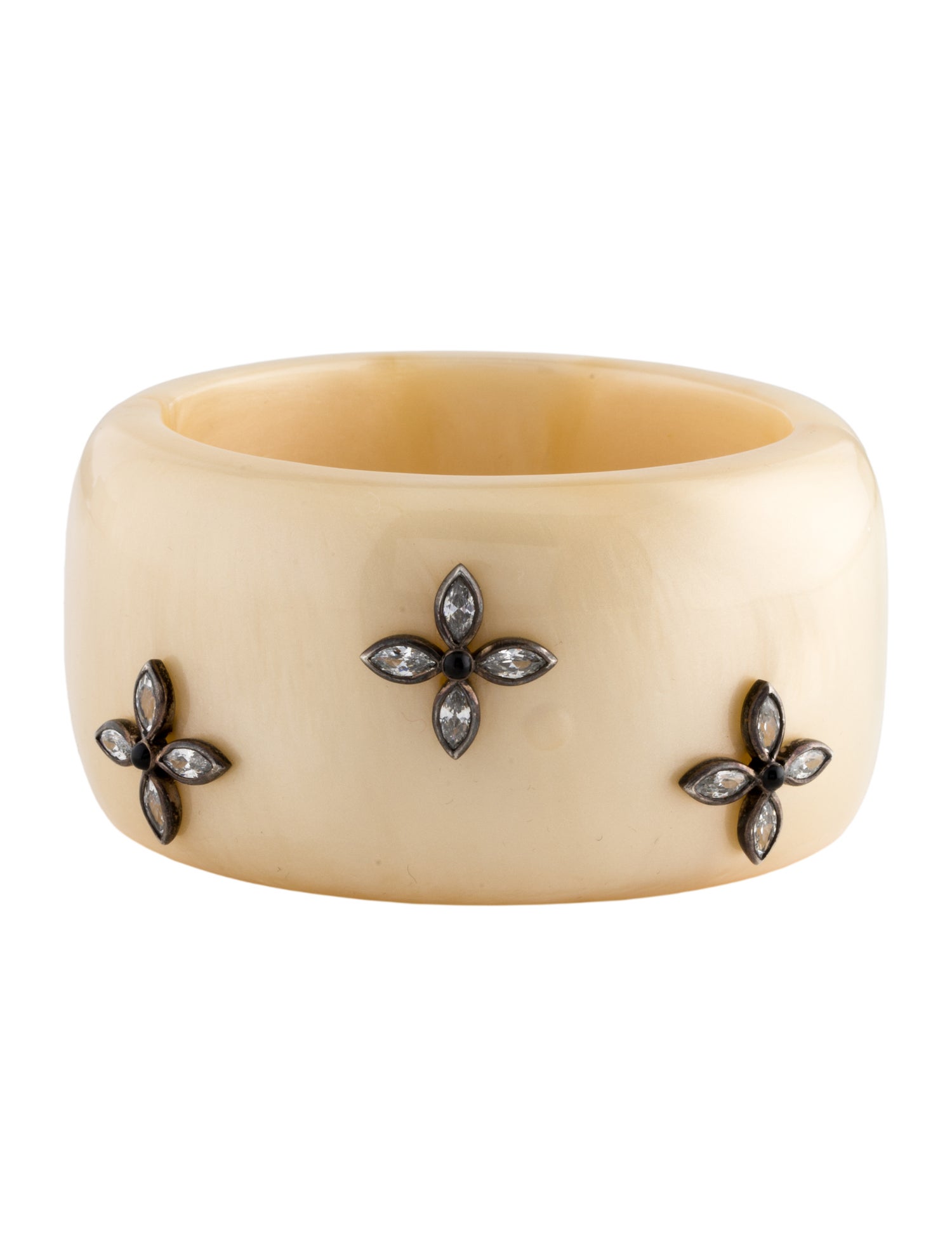 Miriam Salat Resin & Cubic Zirconia Petal Bracelet