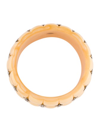 Miriam Salat Cubic Zirconia & Resin Starlet Wide Bangle Bracelet