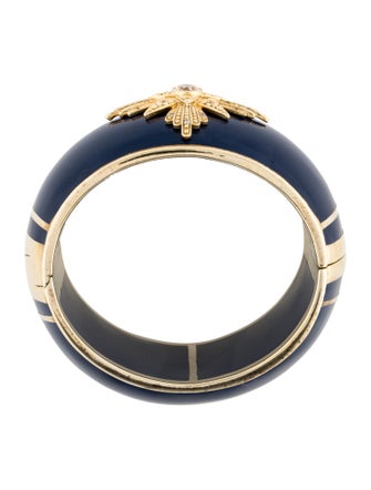 Miriam Salat Cubic Zirconia & Resin Bangle Bracelet