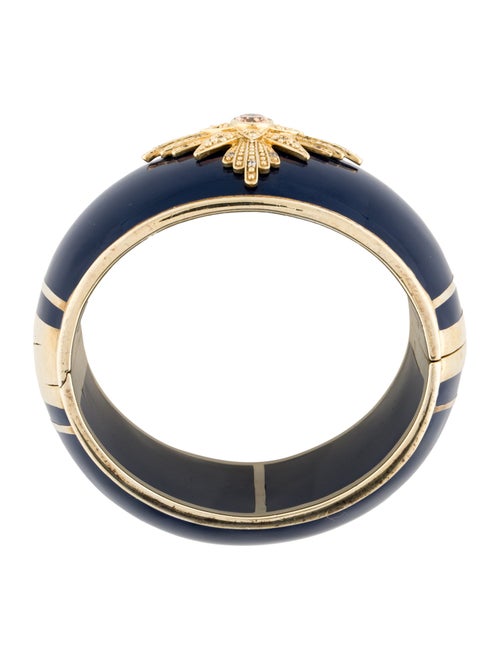 Miriam Salat Cubic Zirconia & Resin Bangle Bracelet