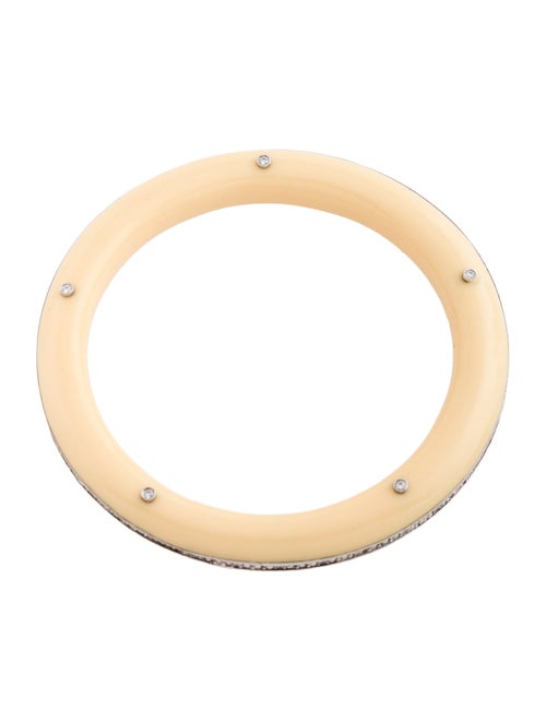 Miriam Salat Cubic Zirconia & Resin Bangle Bracelet