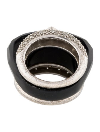 Miriam Salat Resin & Cubic Zirconia Cocktail Ring