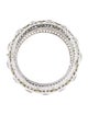 Miriam Salat Crystal Hinged Bangle Bracelet