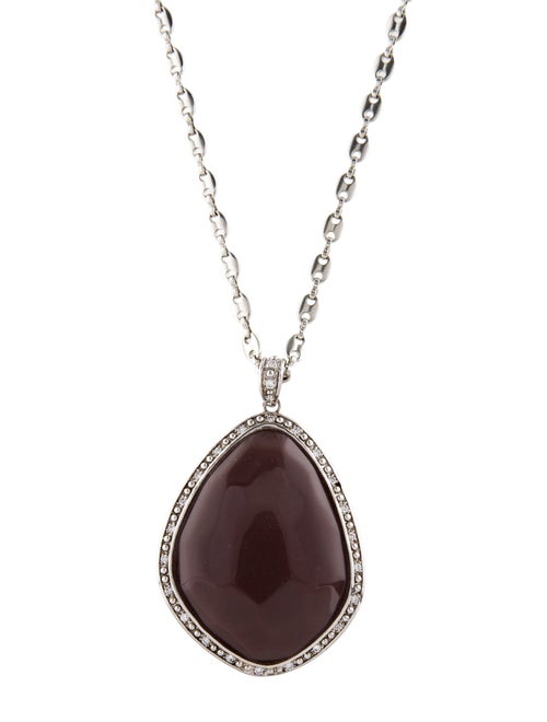 Miriam Salat Crystal & Resin Pendant Necklace