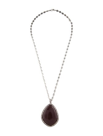 Miriam Salat Crystal & Resin Pendant Necklace