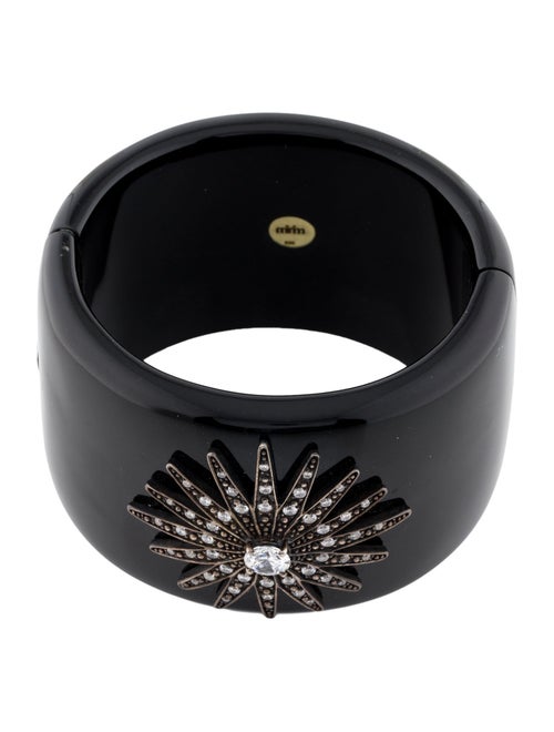 Miriam Salat Crystal & Resin Cuff Bracelet