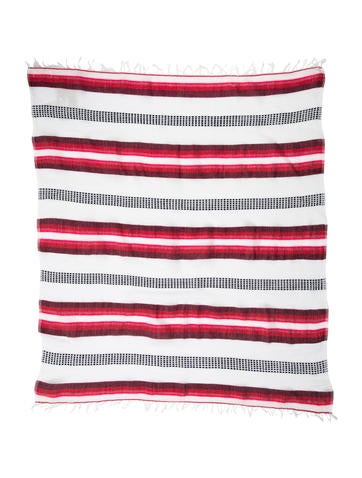 Lemlem Striped Fringe Scarf w/ Tags