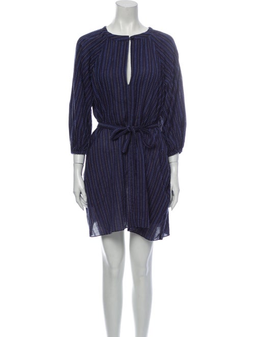 Lemlem Striped Mini Dress Blue