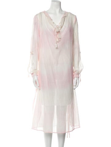 Lemlem Dresses Tie-Dye Print Midi Length Dress M