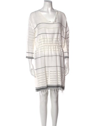 Lemlem Striped Knee-Length Dress
