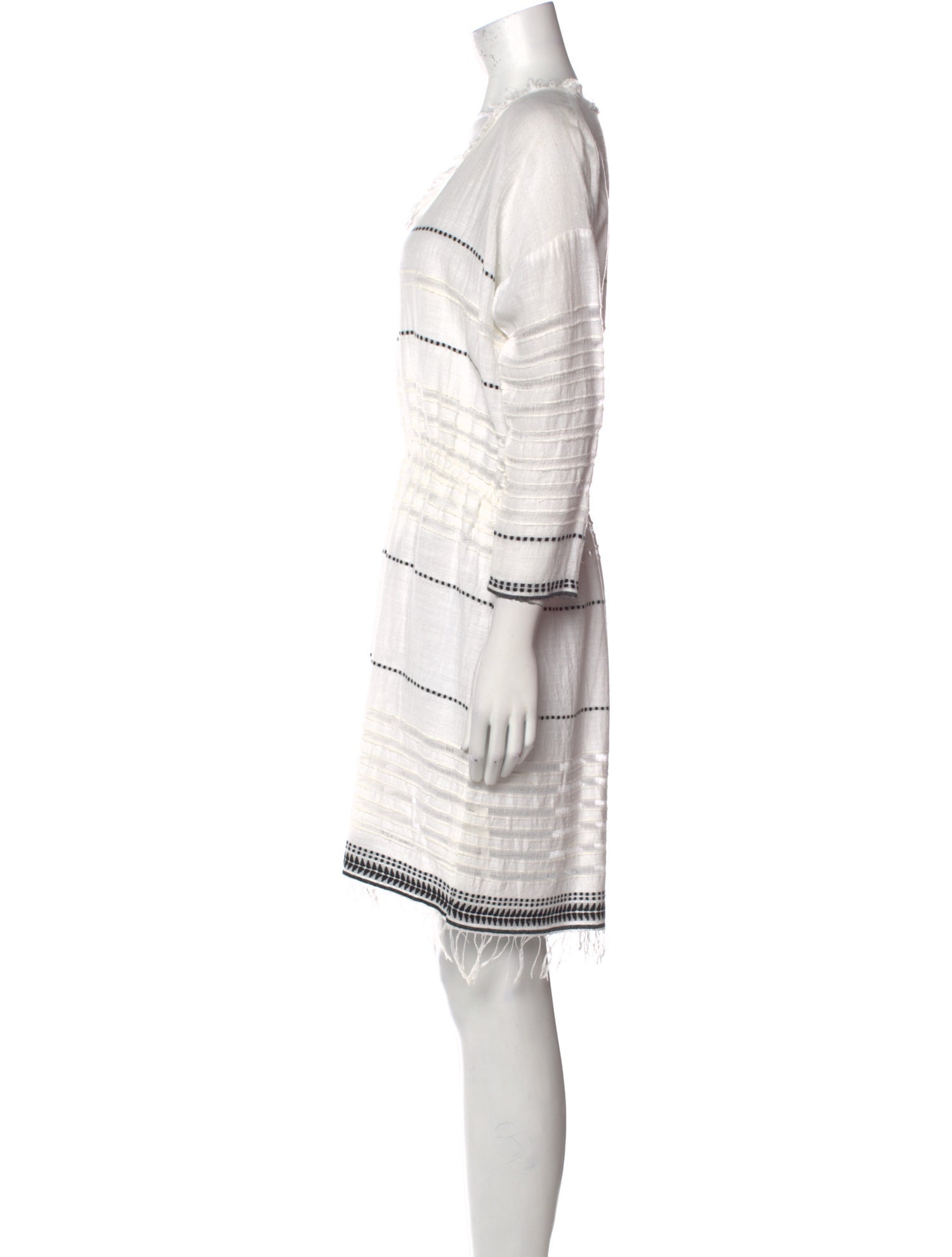 Lemlem Striped Knee-Length Dress