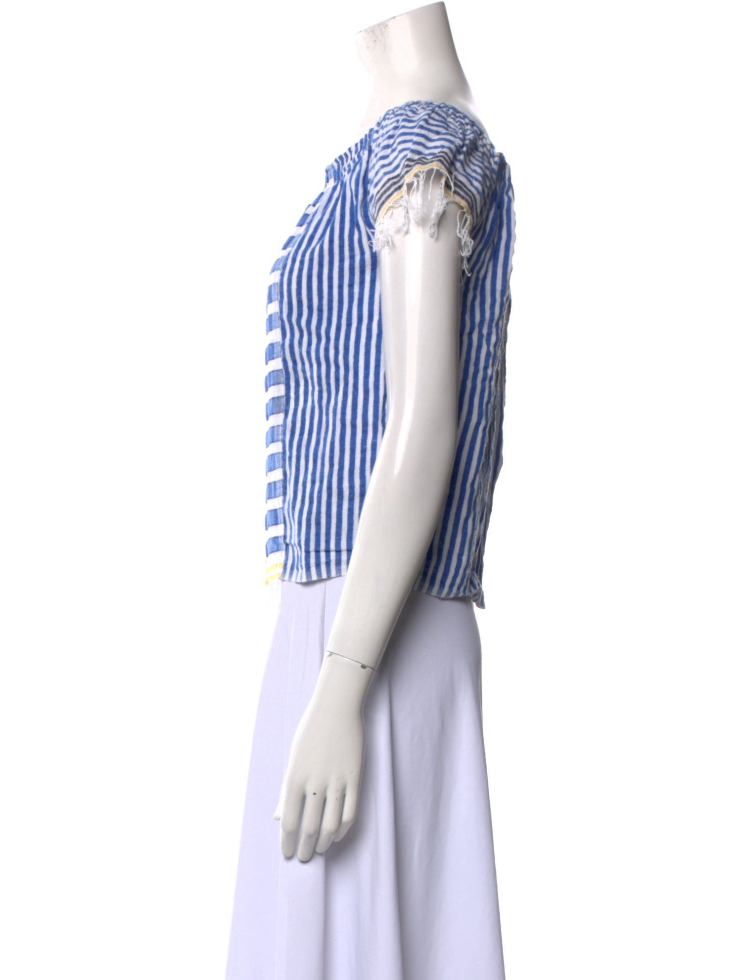 Lemlem Striped Bateau Neckline T-Shirt