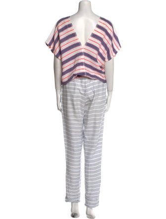 Lemlem Striped V-Neck Jumpsuit