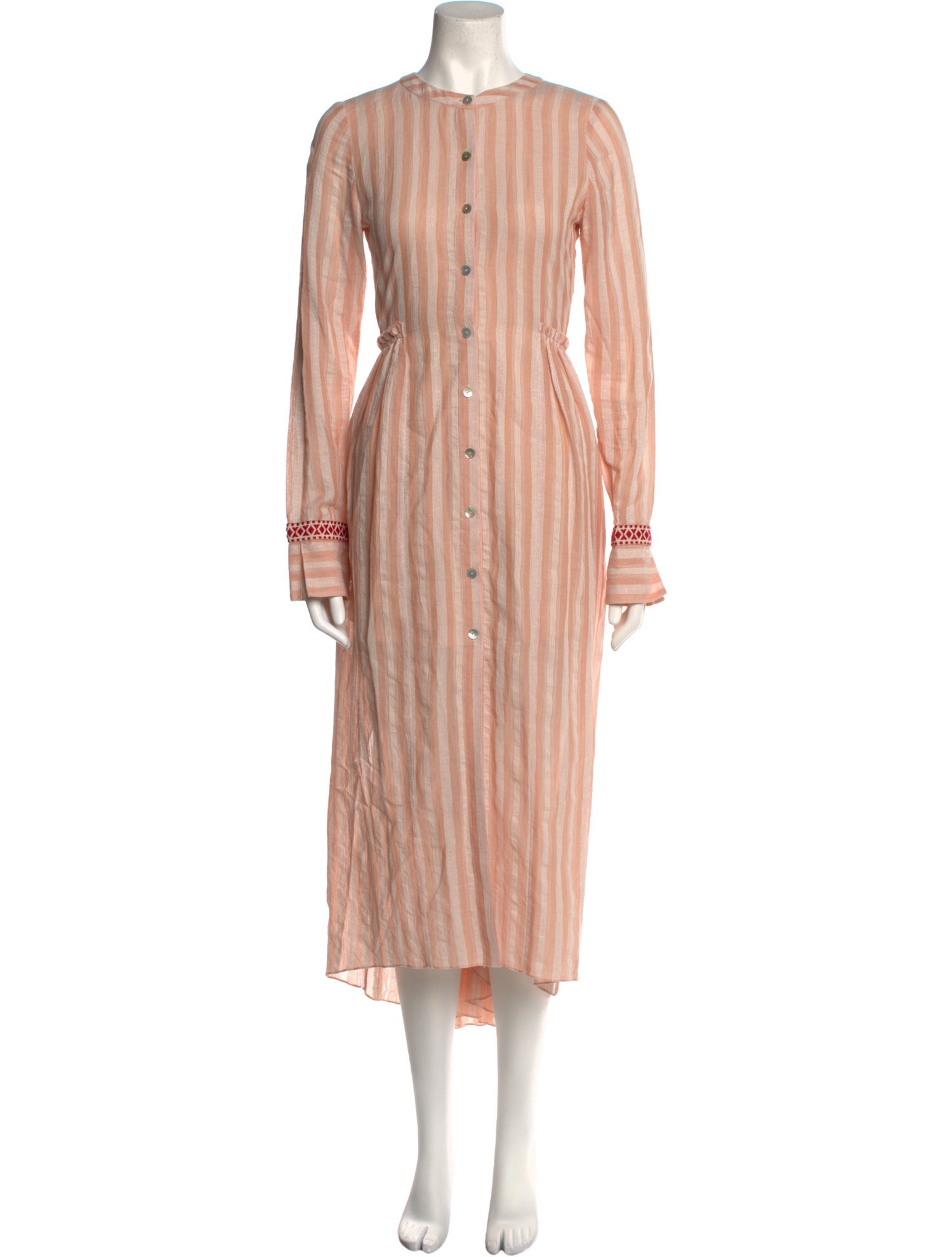 Lemlem Crew Neck Midi Length Dress