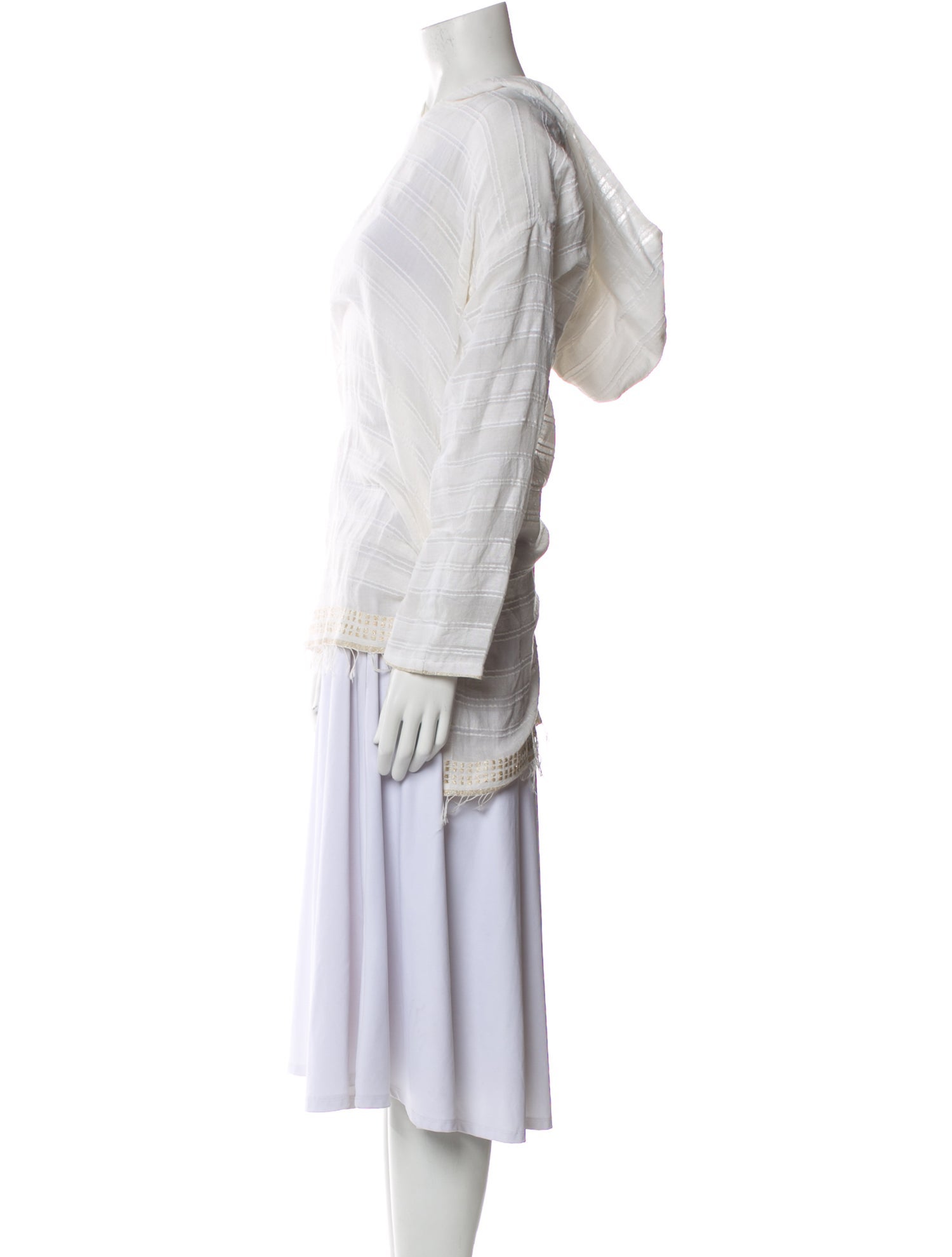 Lemlem Square Neckline Long Sleeve Tunic