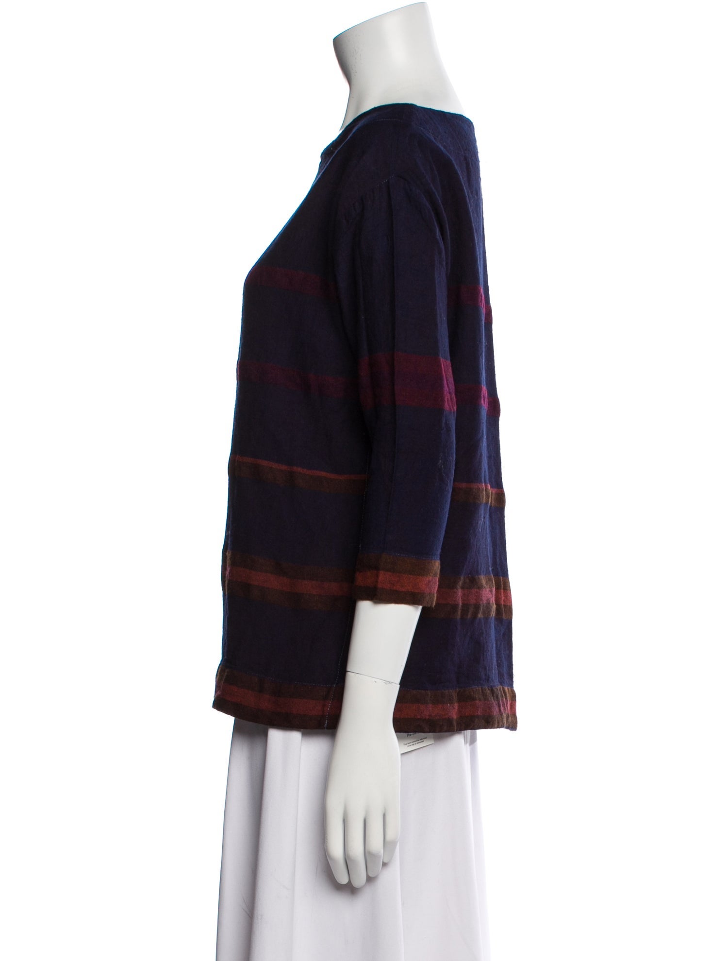 Lemlem Striped Bateau Neckline Tunic