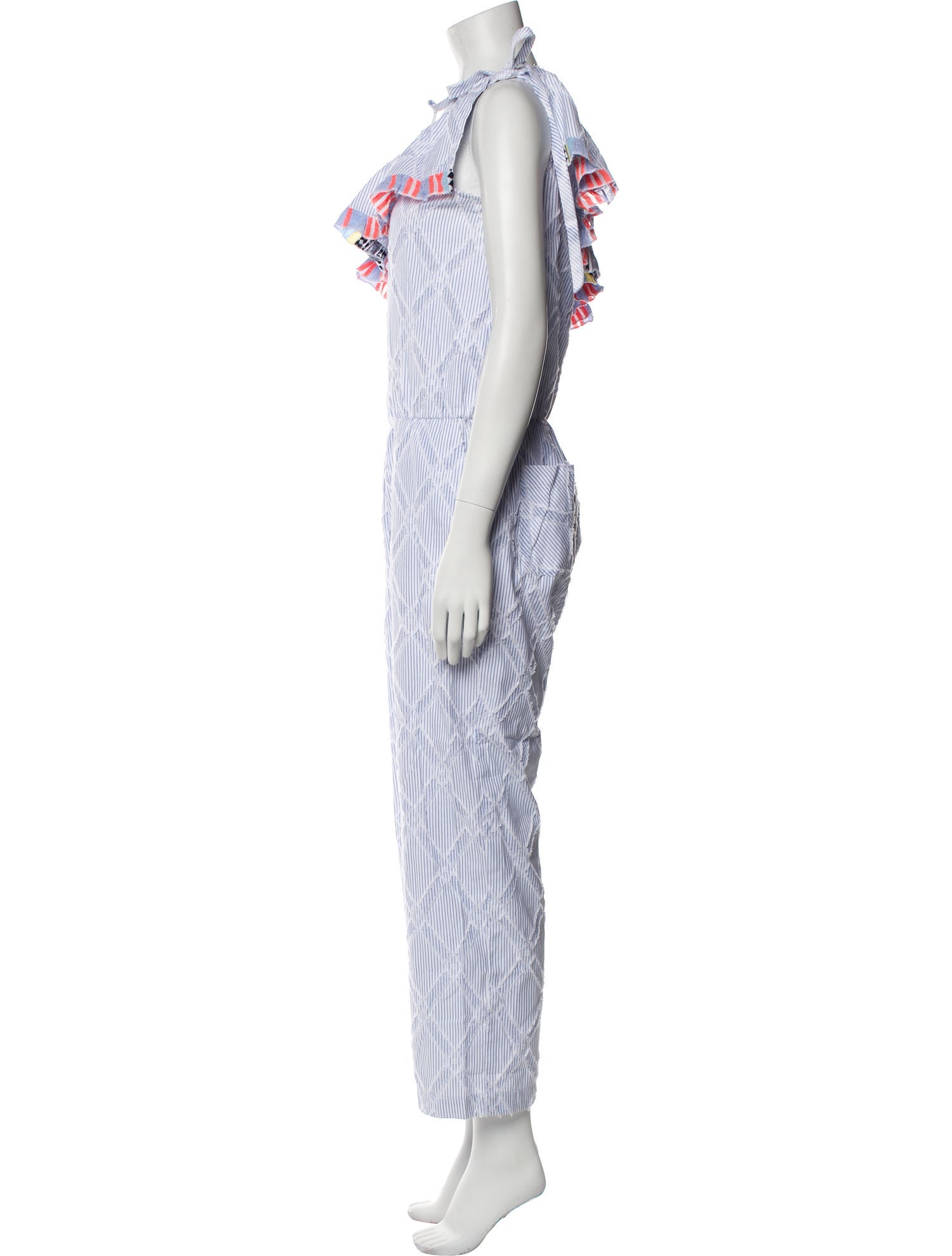 Lemlem Striped One-Shoulder Jumpsuit