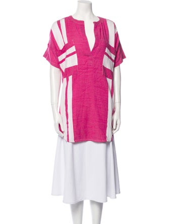 Lemlem Striped V-Neck Tunic