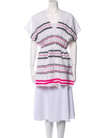 Lemlem Striped Tassel Accents Cover-Up