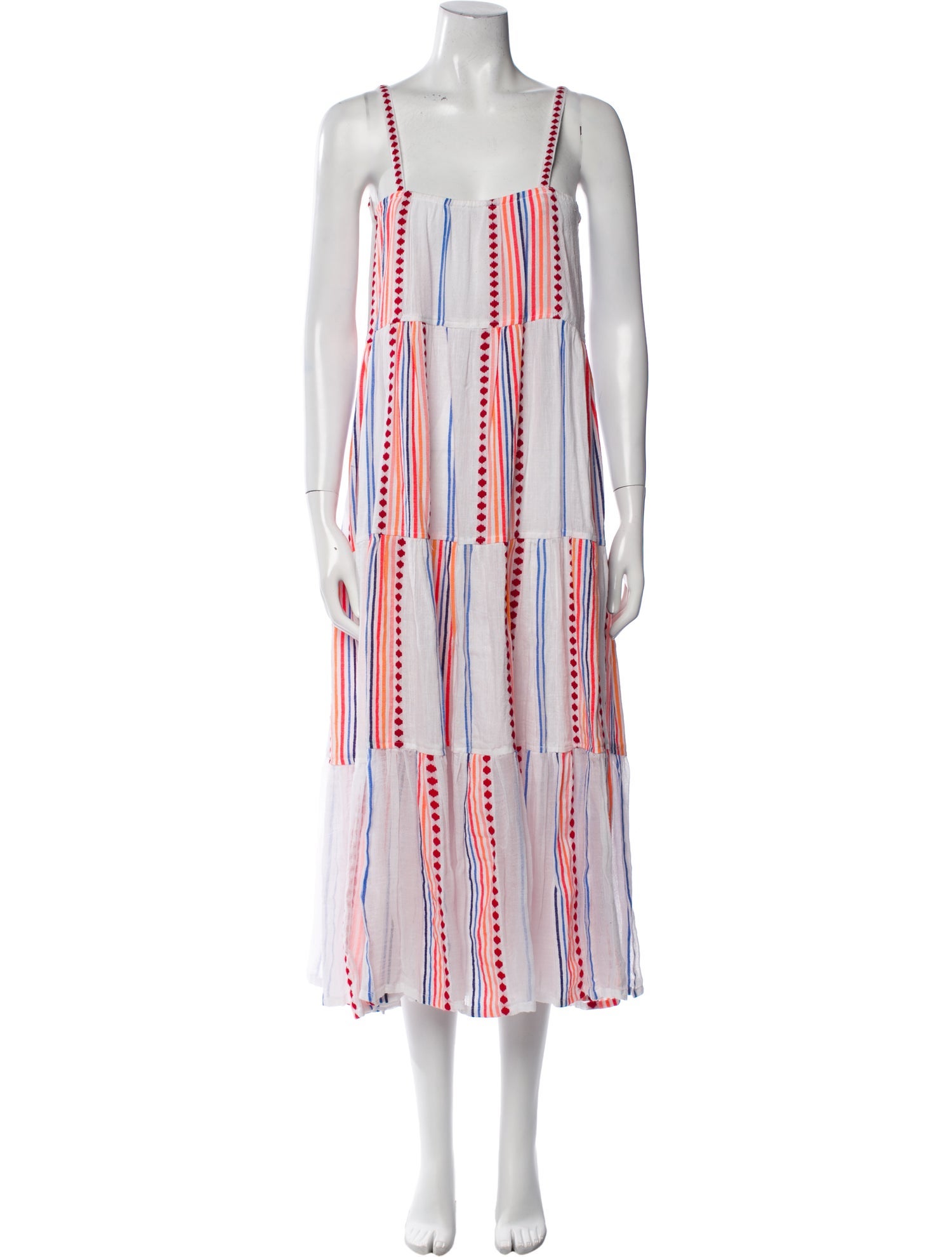 Lemlem Striped Midi Length Dress
