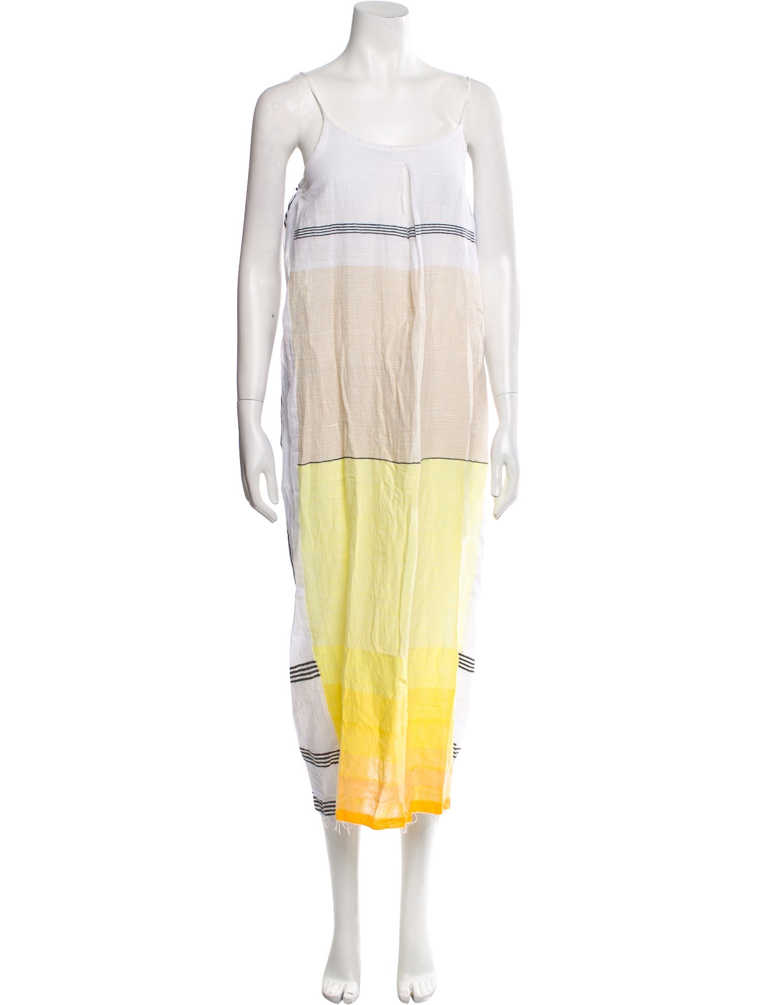 Lemlem Colorblock Pattern Long Dress