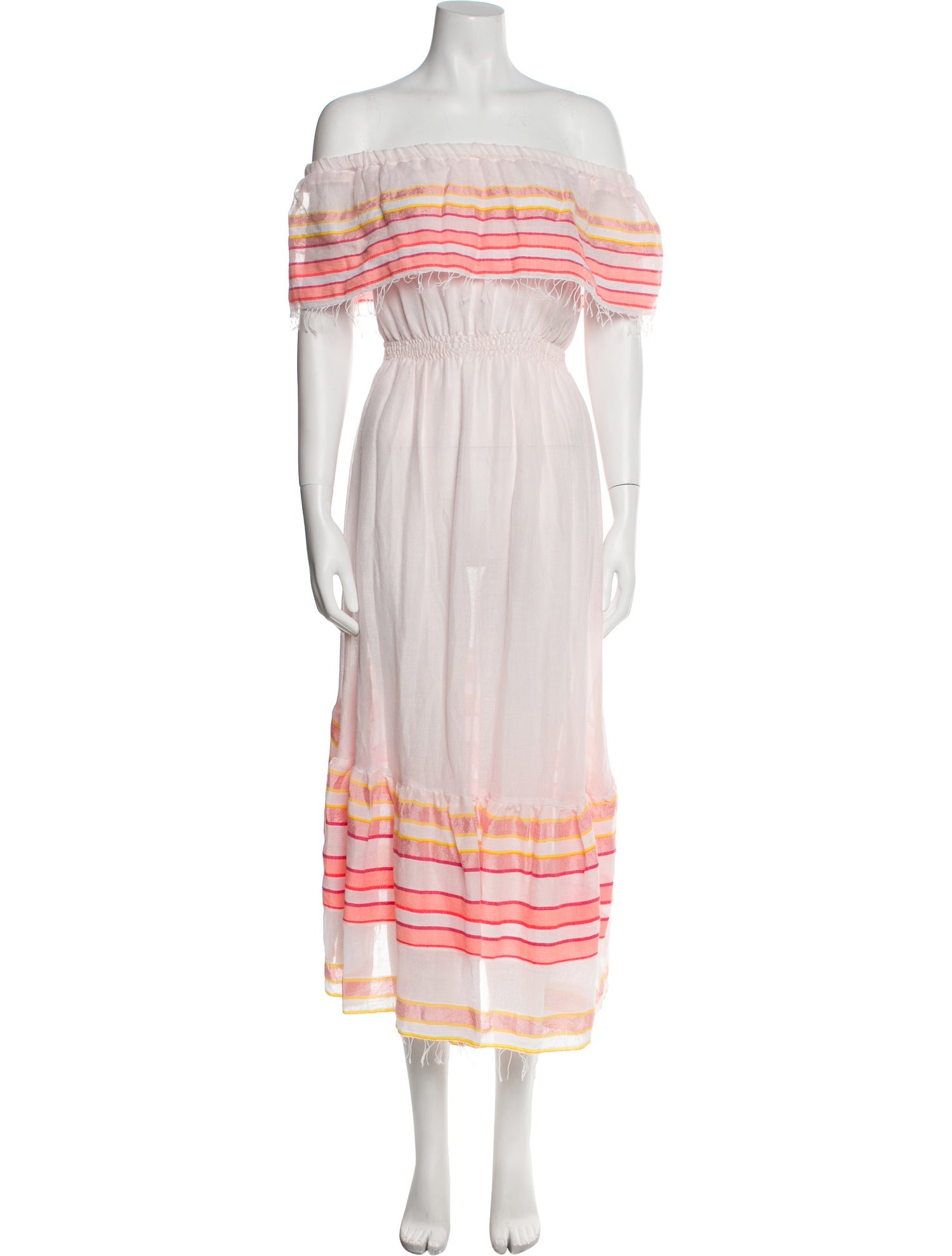 Lemlem Striped Midi Length Dress