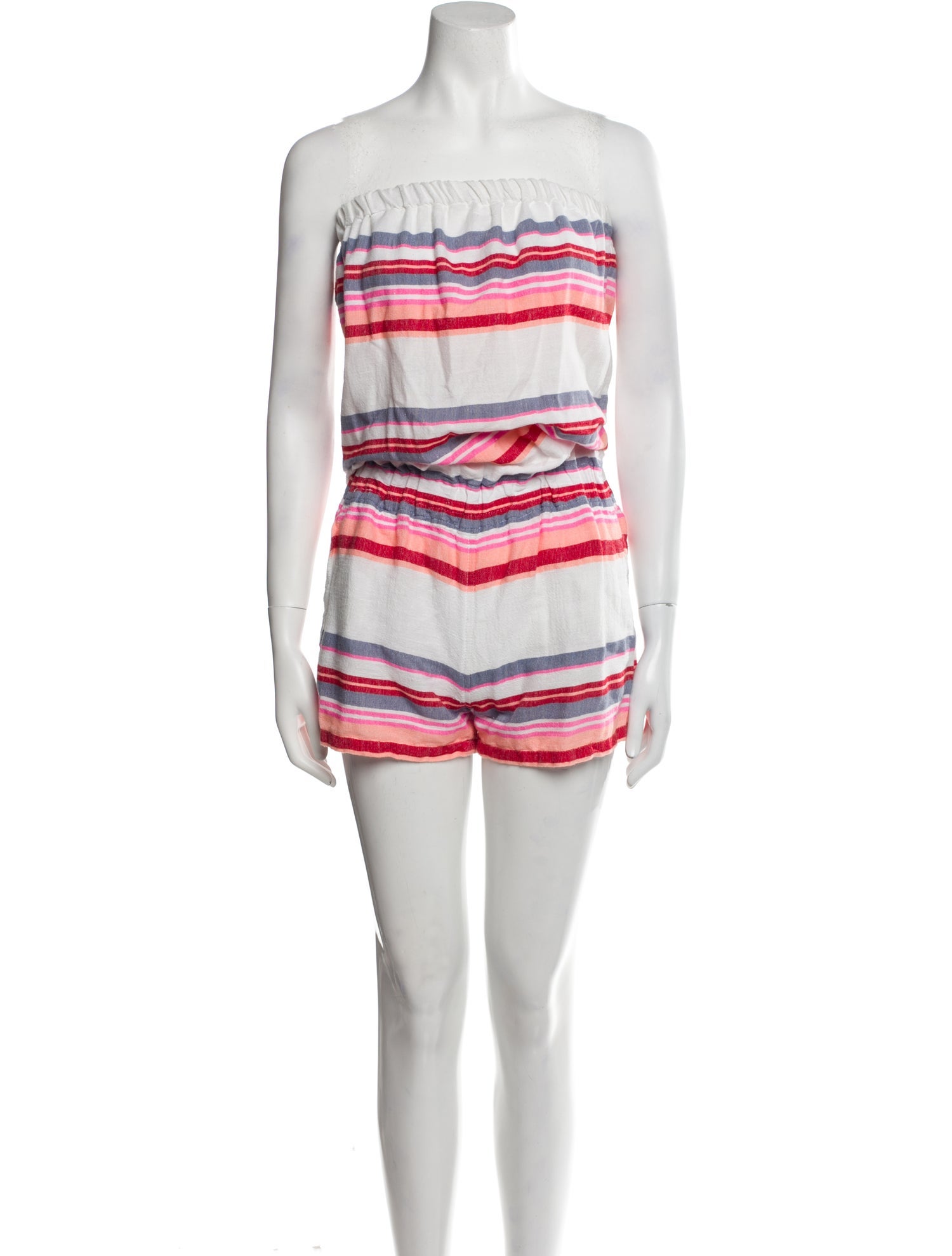 Lemlem Striped Strapless Romper