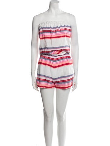 Lemlem Jumpsuits and Rompers Striped Strapless Romper S