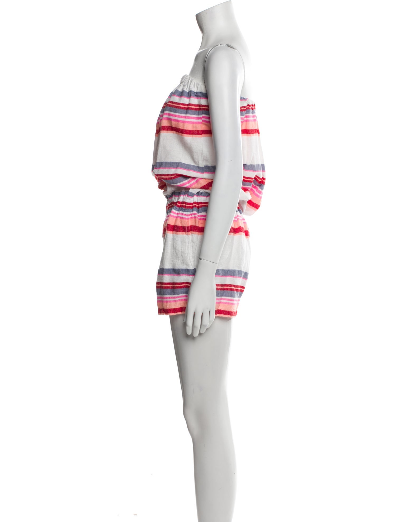 Lemlem Striped Strapless Romper