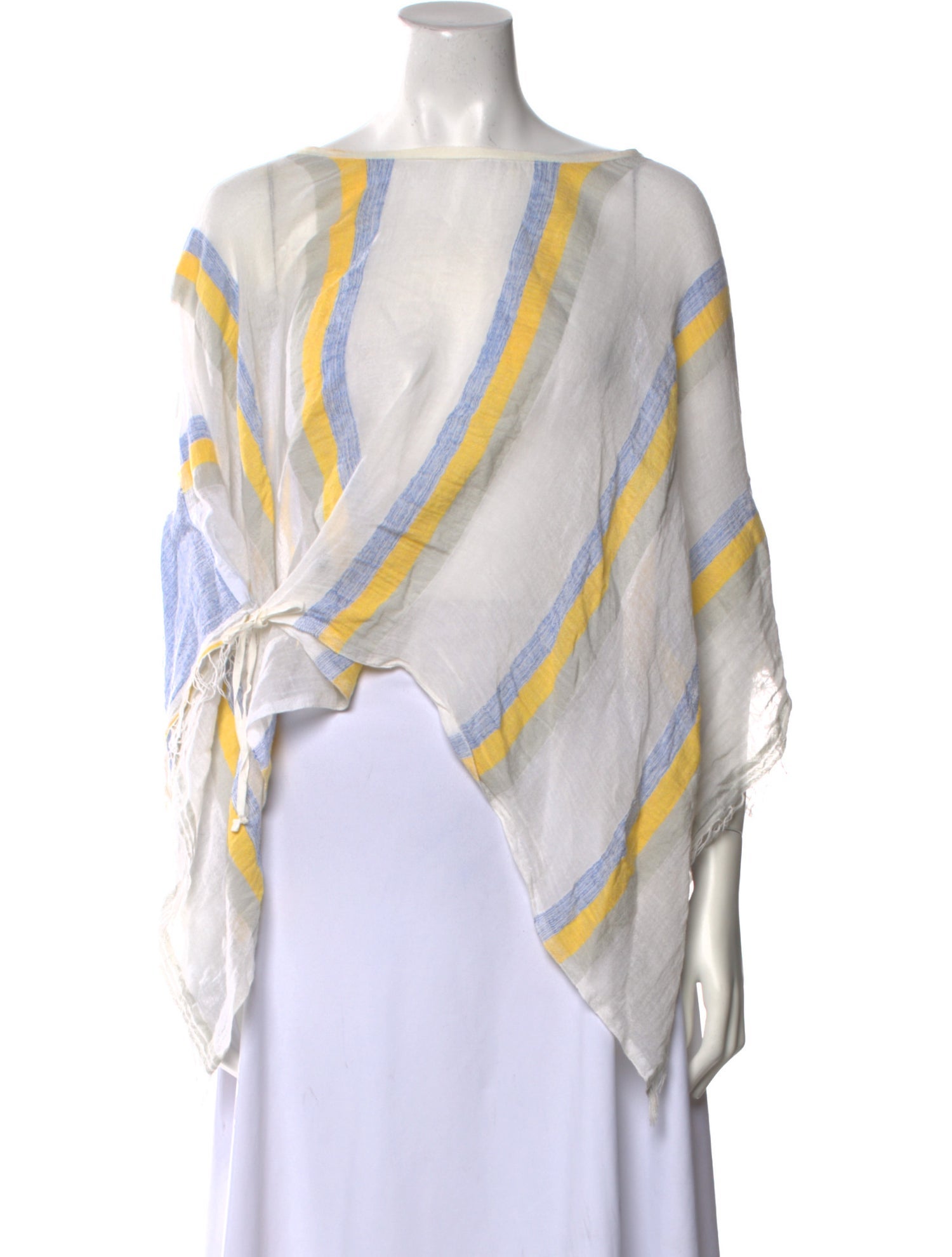 Lemlem Striped Bateau Neckline Top