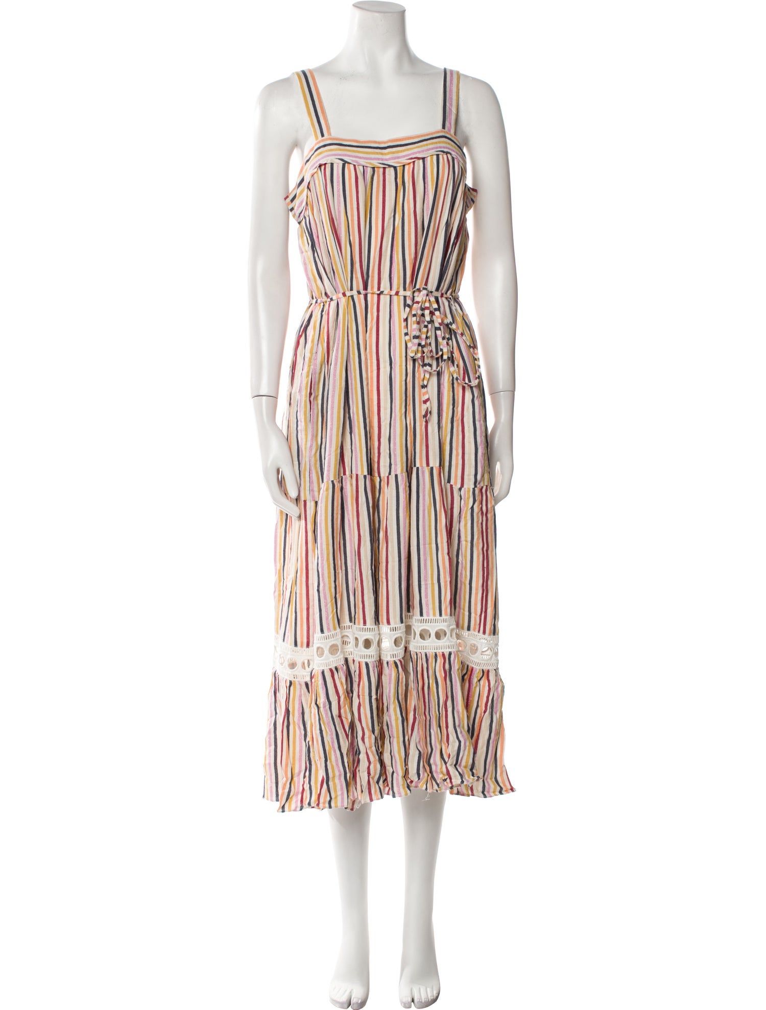 Lemlem Striped Midi Length Dress