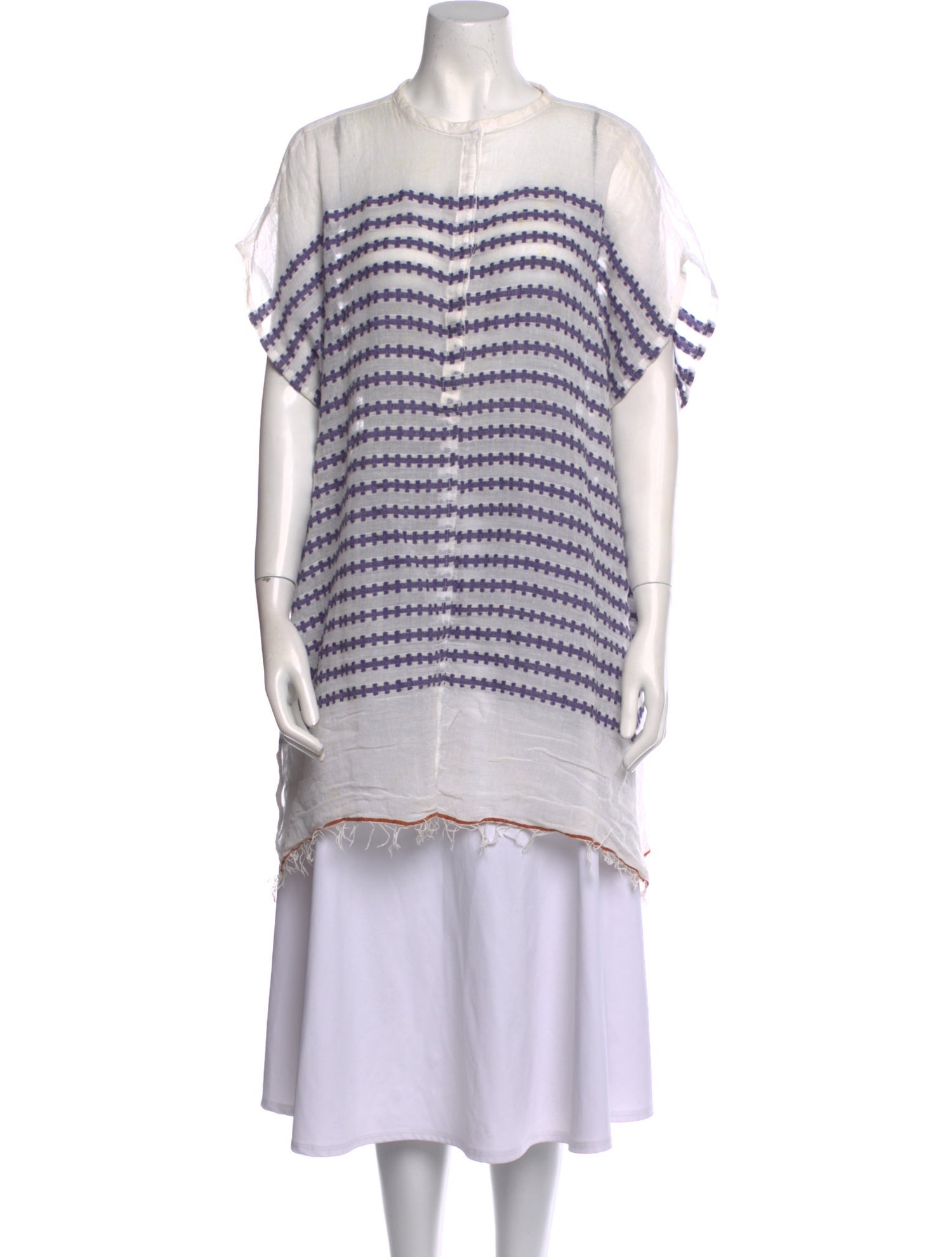 Lemlem Striped Crew Neck Tunic