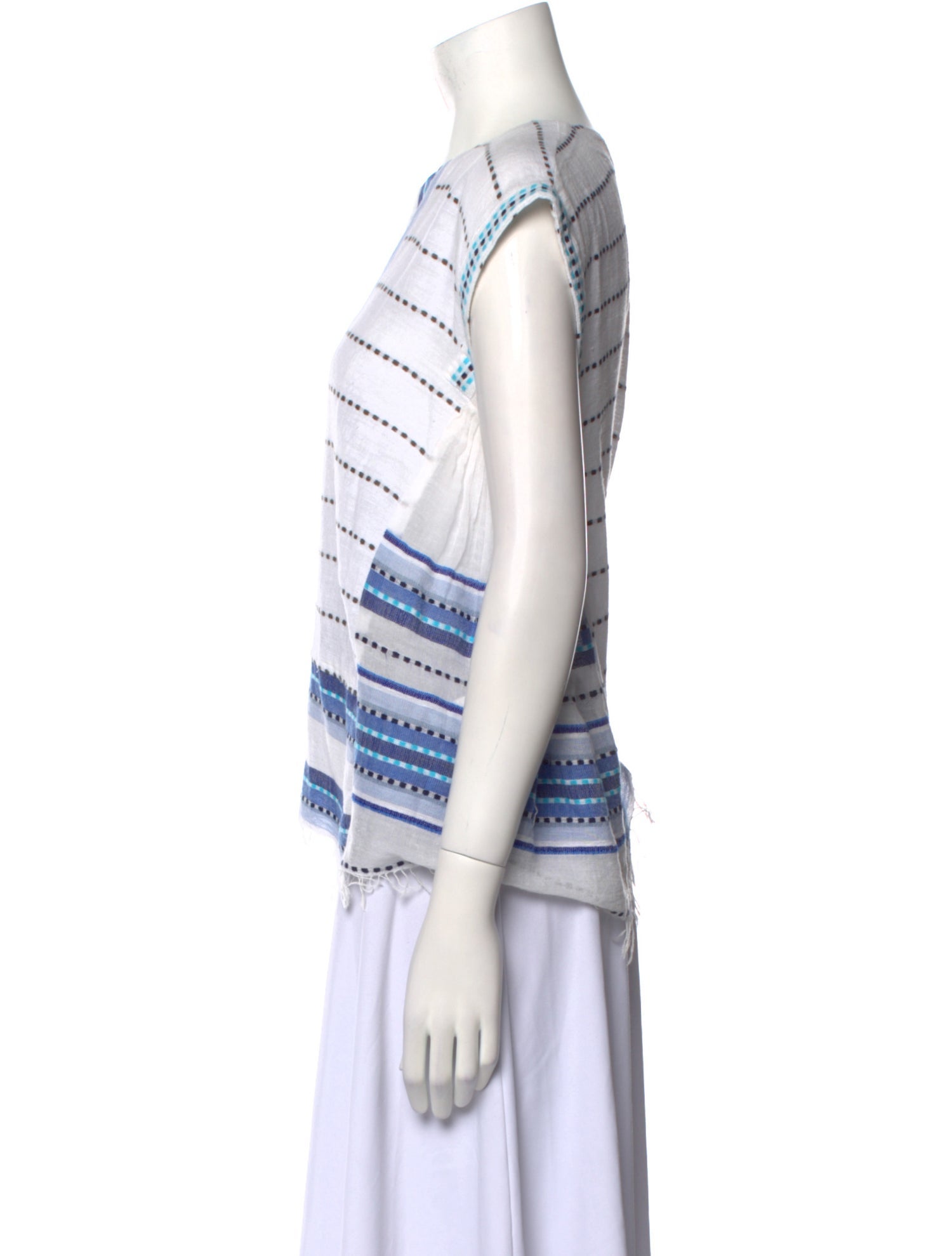 Lemlem Striped V-Neck Top